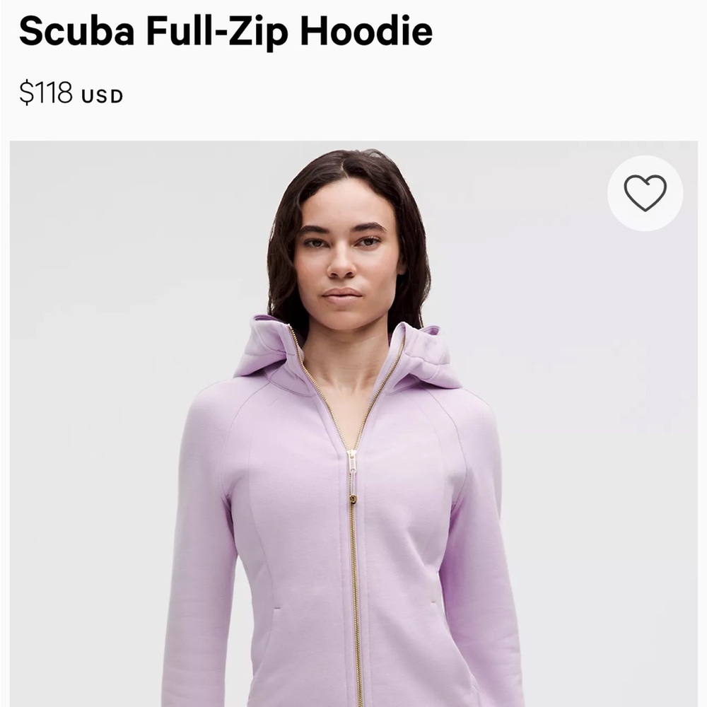 Lululemon scuba full zip hoodie